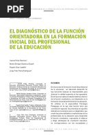 El Diagnóstico de La Función Orientadora en La Formación Inicial Del Profesional de La Educación