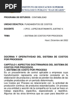 Clas 16 EL SISTEMA DE COSTOS POR PROCESOS