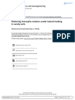 Reducing Monopile Rotation Under Lateral Loading in Sandy Soils