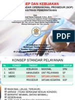 Konsep Dan Kebijakan SOP Dalam Rangka RB