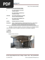 Informe Diario de Obra - 15-10-21