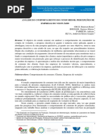 Análise Do Comportamento Do Consumidor: Percepções de Empresas Do Vestuário