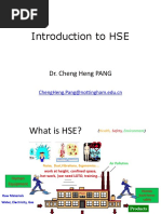 Introduction To HSE (2021) - Students - PCH