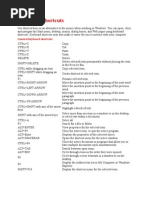 Keyboard Shortcuts