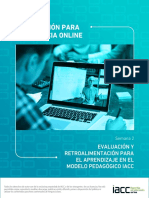 CHD - S2 - Evaluación y Retroalimentación para El Aprendizaje en El Modelo Pedagógico Iacc