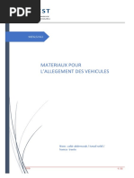 Les Materiaux Pour Allegement Des Vehicules