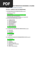 1 Examen de Proyectos de Inversión