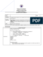 Lesson Plan For Cot 1 S. Y. 2021-2022 (1ST Quarter)