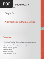 Chap 3 Policy Problems and Agenda Setting