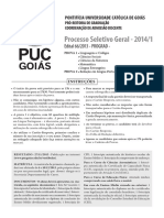 Prova2014 1 Geral Puc Goias