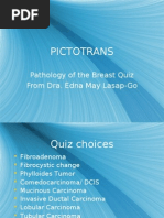 Pictotrans: Pathology of The Breast Quiz From Dra. Edna May Lasap-Go