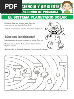 El Sistema Planetario Solar para Segundo de Primaria