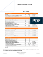 Pe-Uhmw Technical Data Sheet