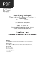 La Chica Rara - Escritoras Españolas Se Miran Al Espejo