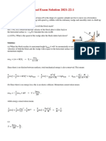 PHYS 101 Final Exam Solution 2021-22-1: 1. A Block of Mass