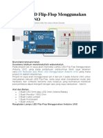 Lampu LED Flip-Flop Menggunakan Arduino UNO