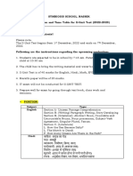 Std-4-II-Unit Test (Portion and Time Table)