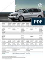 VW NBD Sharan Service Pricing Guide