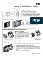 Winkel Bearing Adjustment Re Lube Instructions 0719