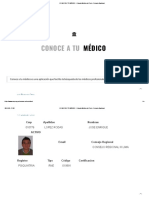 Conoce A Tu Médico - Colegio Médico Del Perú - Consejo Nacional Lopez Rodas