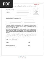 Declaration Lieu OBC-NCL CERTIFICATE