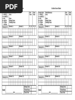 Cricket Score Sheet 1