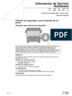 Información de Servicio Autobuses: Cinturón de Seguridad y Otros Sistemas de Su-Jeción