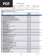 Rig Safety Audit Checklist