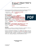 Proveido Favorable para Inspeccion Nuevo Establecimiento y Traslado