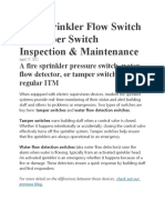 Fire Sprinkler Flow Switch