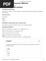 Examen - (AAB01) Cuestionario2 - Matrices