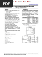 CD405xB CMOS Single 8-Channel Analog Multiplexer/Demultiplexer With Logic-Level Conversion