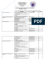 Budget of Work in Reading and Writing