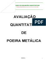 Laudo de Avaliações Quantitativas Poeira Respirável