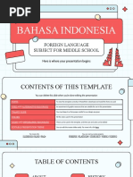 Bahasa Indonesia Foreign Language Subject For Middle School by Slidesgo