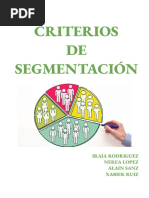 Criterios de Segmentación