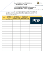 Acta de Autorización para La Salida de Los Estudiantes Desde El Sitio Damas Hasta El Sitio El Triunfo