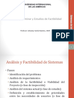 Semana 05 - Revisión Preliminar y Estudios de Factibilidad