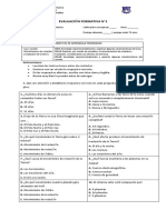 Evaluacion 1 Ciencias 3° Basico