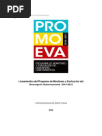 Lineamientos PROMOEVA 20101022