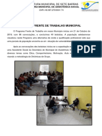 Relatório Frente de Trabalho SP