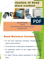 Determinationofseedmoisture Usharani 170731103129