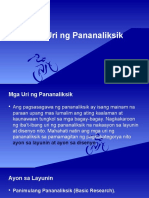 Mga Uri NG Pananaliksik 17.2