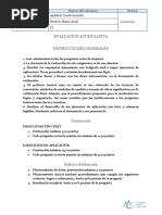 Evaluación Diagnóstica QU003!22!23