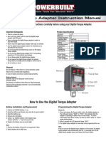 Digital Torque Adapter Instruction Manual