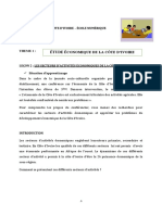 3ème G2-Les Secteurs Dactivités Économiques de La Côte Divoire