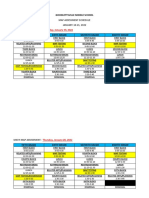 Map Assessment Schedule - January 2022