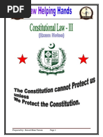 Constitutional Law - III (Exam Notes)