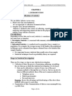 Introduction To Statistics (SRWM)