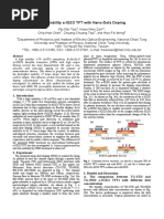 High Mobility a-IGZO TFT With Nano-Dots Doping